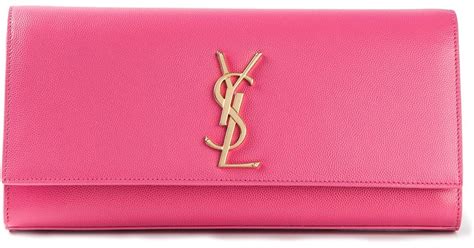 ysl electric pink clutch|yves saint laurent clutch sale.